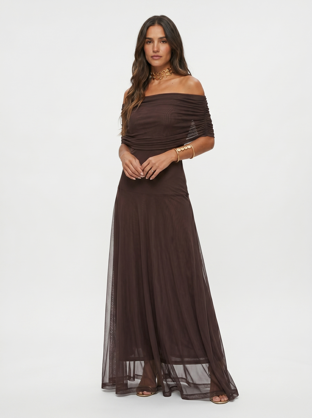 Isabella One-Shoulder Print Maxi Dress