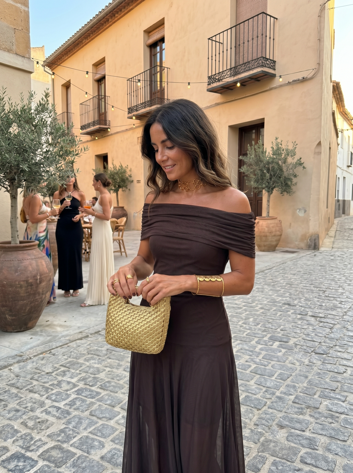 Isabella One-Shoulder Print Maxi Dress