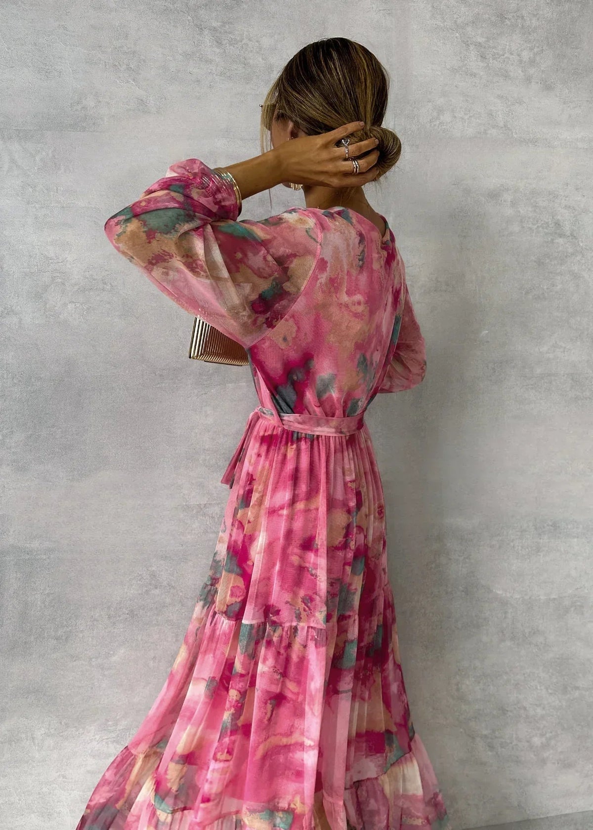 Diane & Susan™ | Wrap Dress with Floral Print