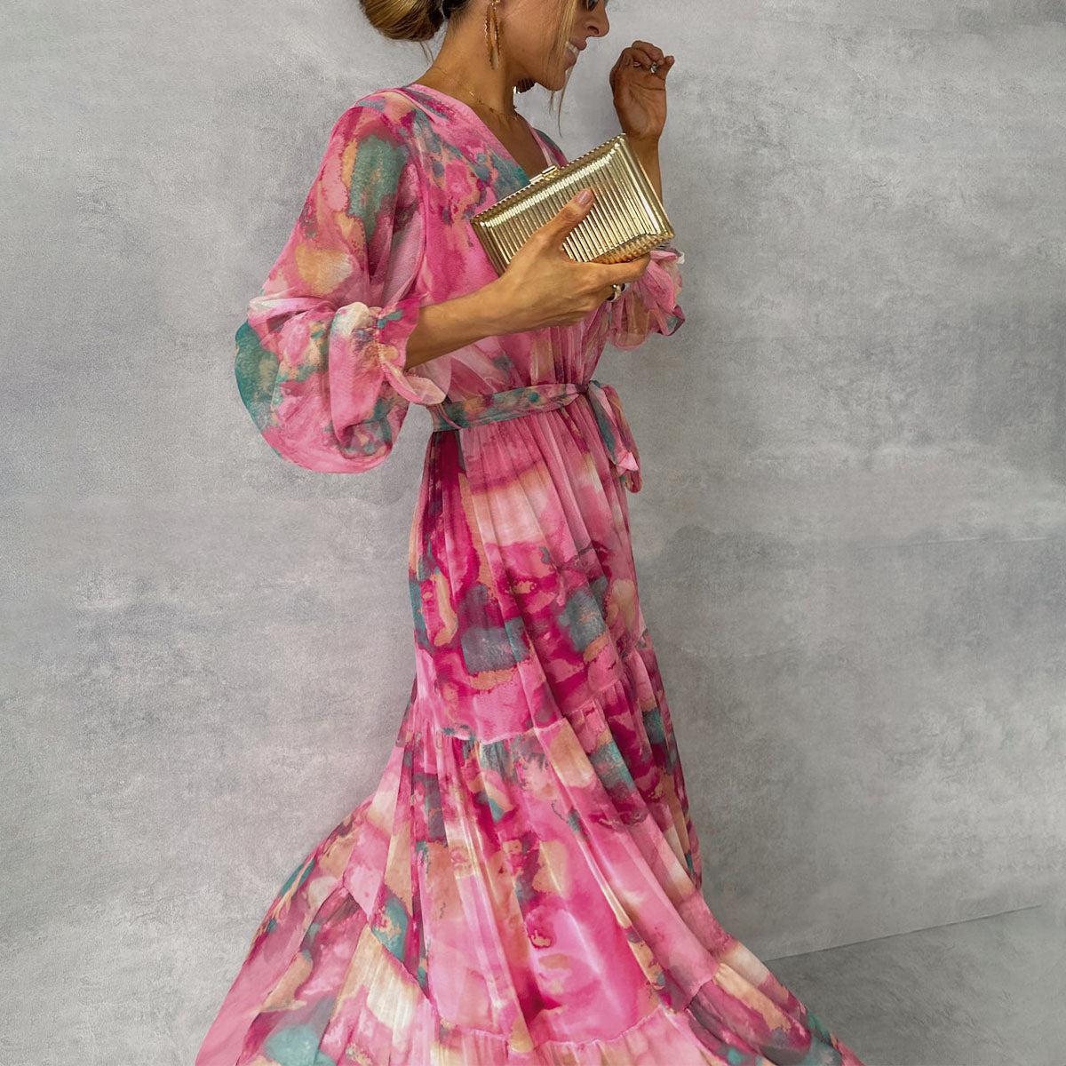 Diane & Susan™ | Wrap Dress with Floral Print