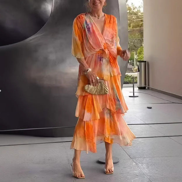 Diane & Susan™ |Layered Floral Sun Dress