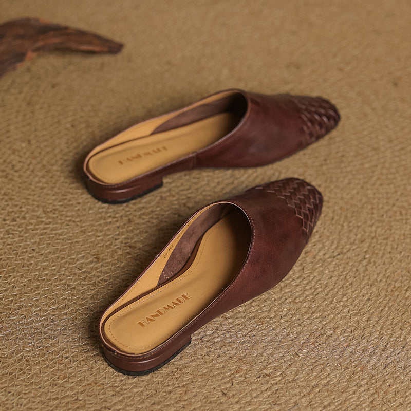 Helma Genuine Leather Mules