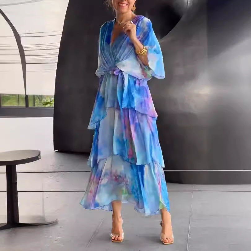 Diane & Susan™ |Layered Floral Sun Dress