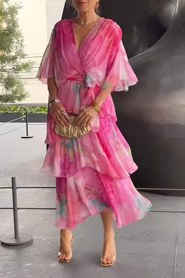 Diane & Susan™ |Layered Floral Sun Dress