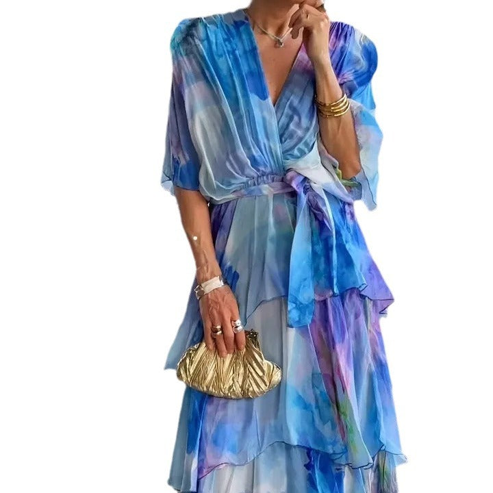 Diane & Susan™ |Layered Floral Sun Dress