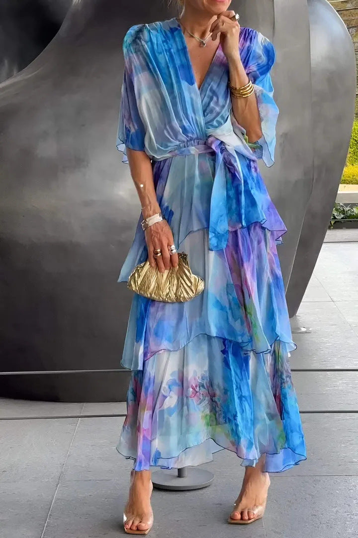 Diane & Susan™ |Layered Floral Sun Dress
