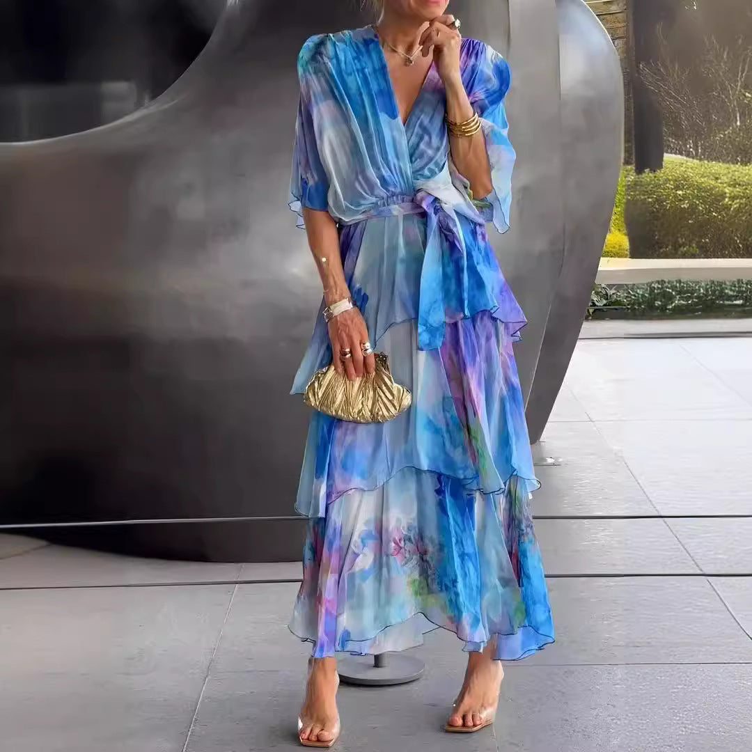 Diane & Susan™ |Layered Floral Sun Dress