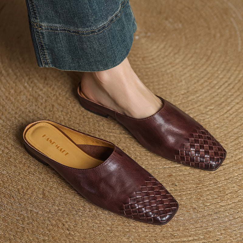 Helma Genuine Leather Mules