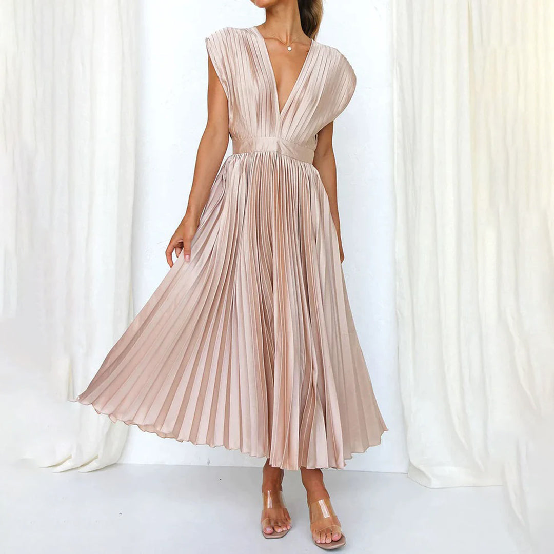 Diane & Susan™ | Timeless Pleated Midi Dress