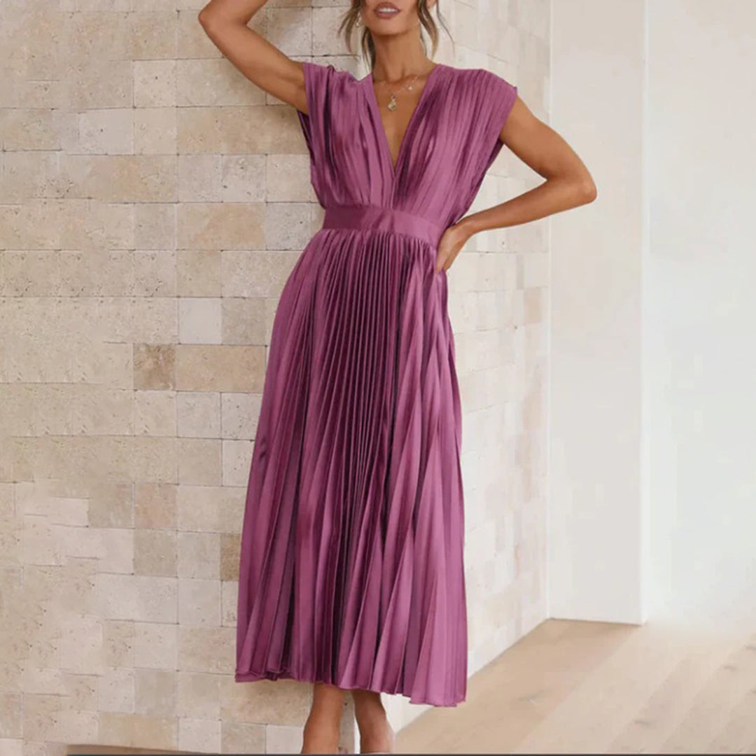 Diane & Susan™ | Timeless Pleated Midi Dress