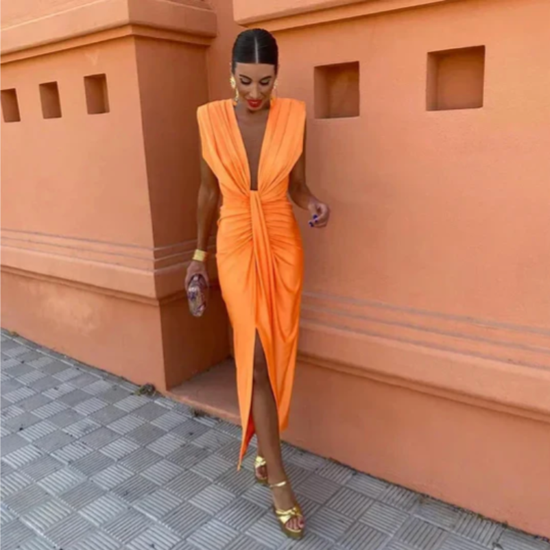 Diane & Susan™ | Elegant Pleated Dress