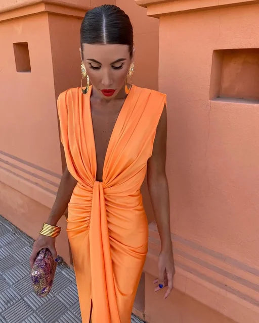 Diane & Susan™ | Elegant Pleated Dress