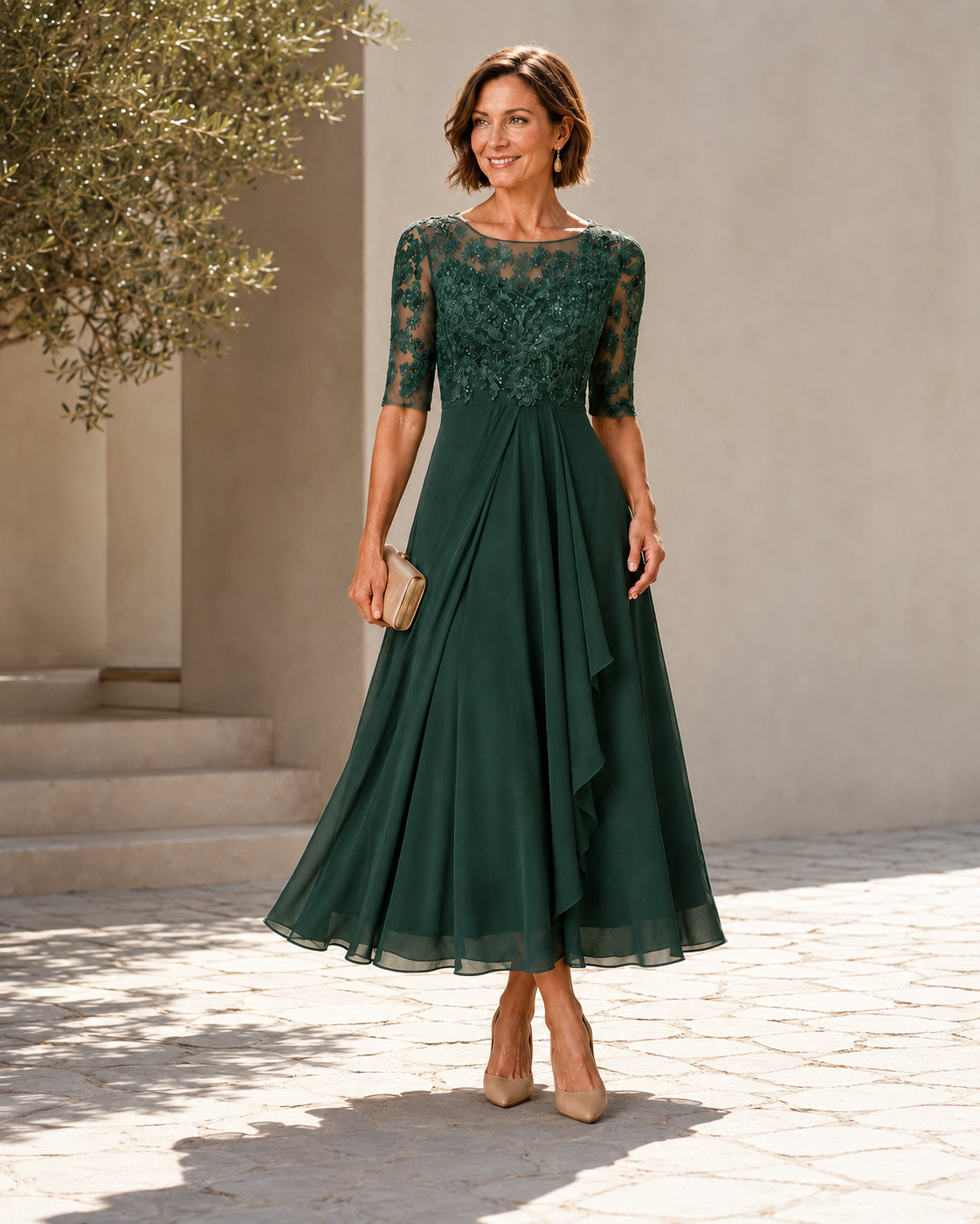 Rosanna – The Flattering Lace Midi Dress