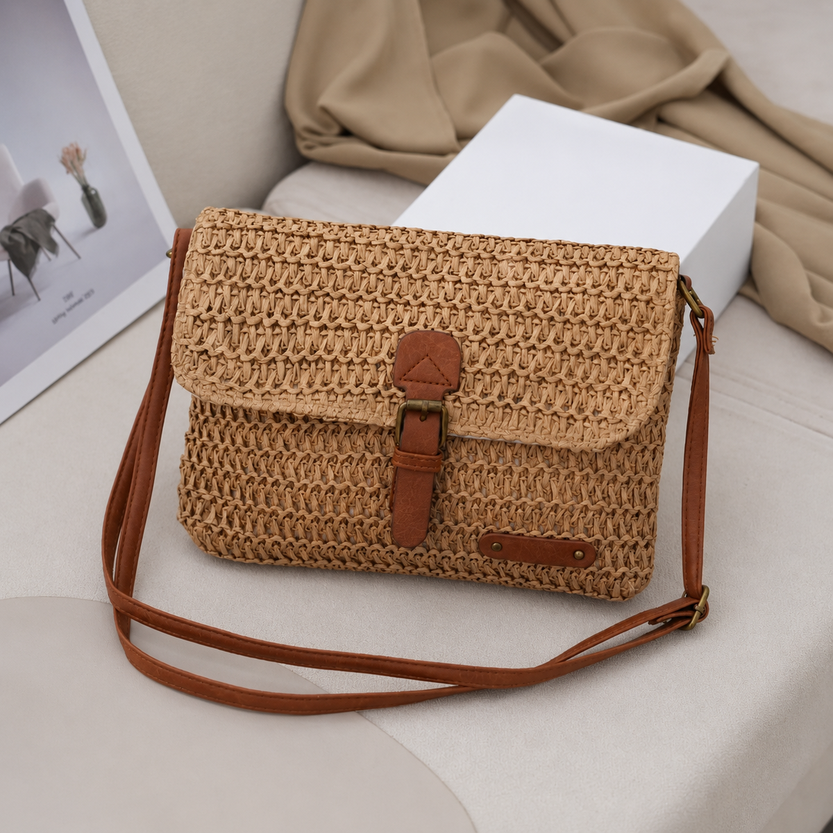 Jane | Woven Crossbody Bag
