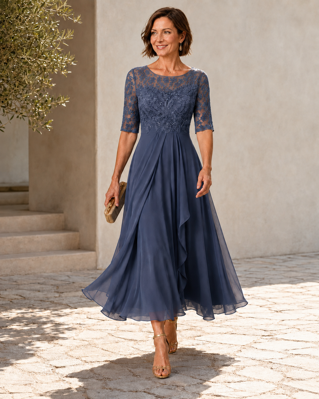 Rosanna – The Flattering Lace Midi Dress