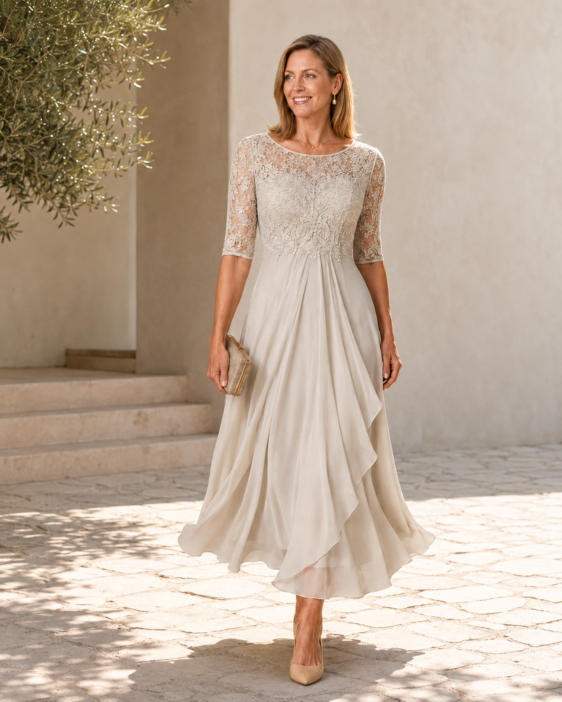 Rosanna – The Flattering Lace Midi Dress