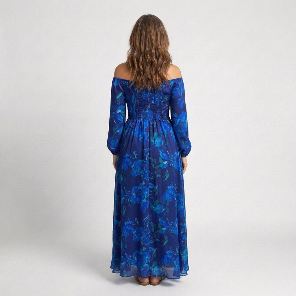 Diane & Susan™ | Off Shoulder Floral Maxi Dress