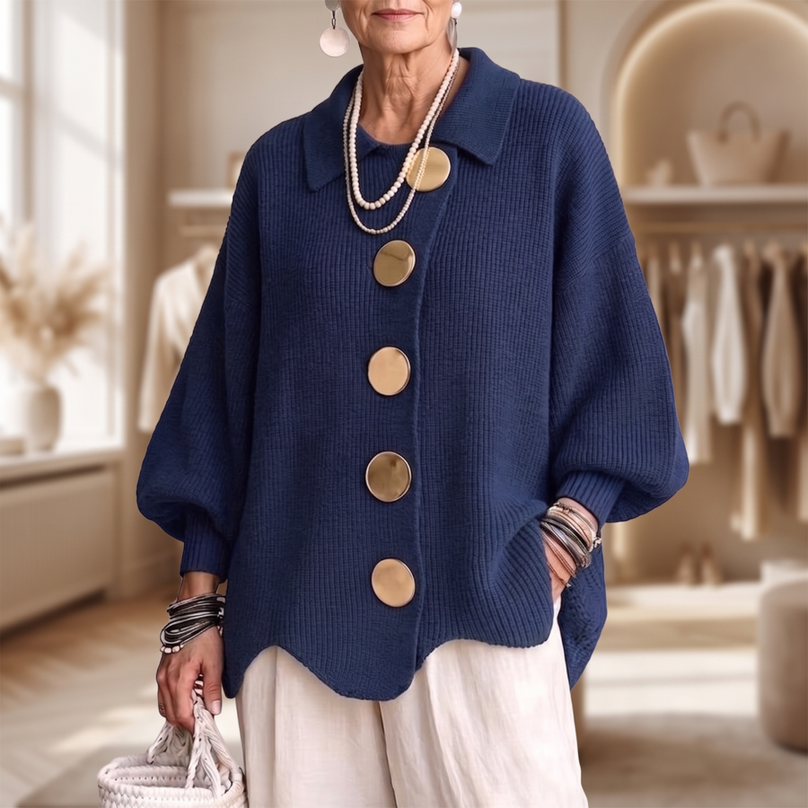 Isadora | Statement Button Knit Cardigan