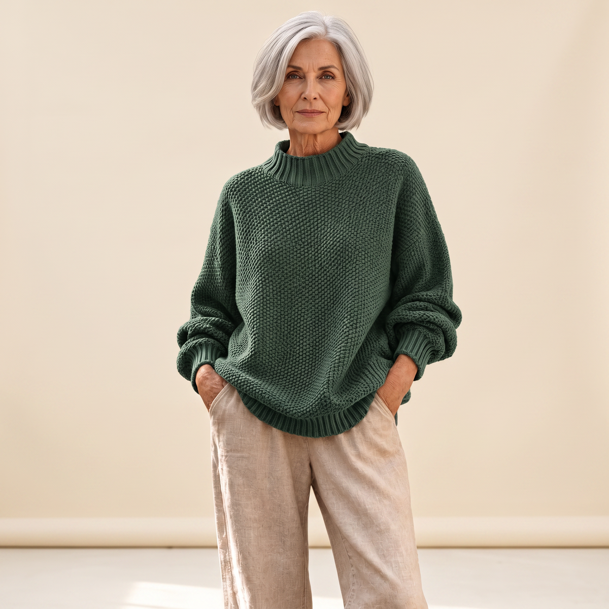 Barbara | Relaxed Textured Knit Sweater