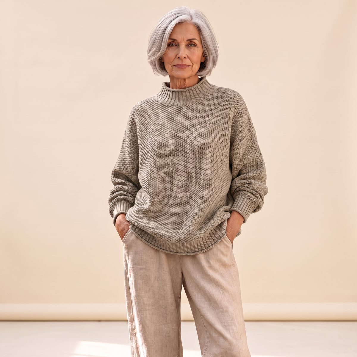 Barbara | Relaxed Textured Knit Sweater