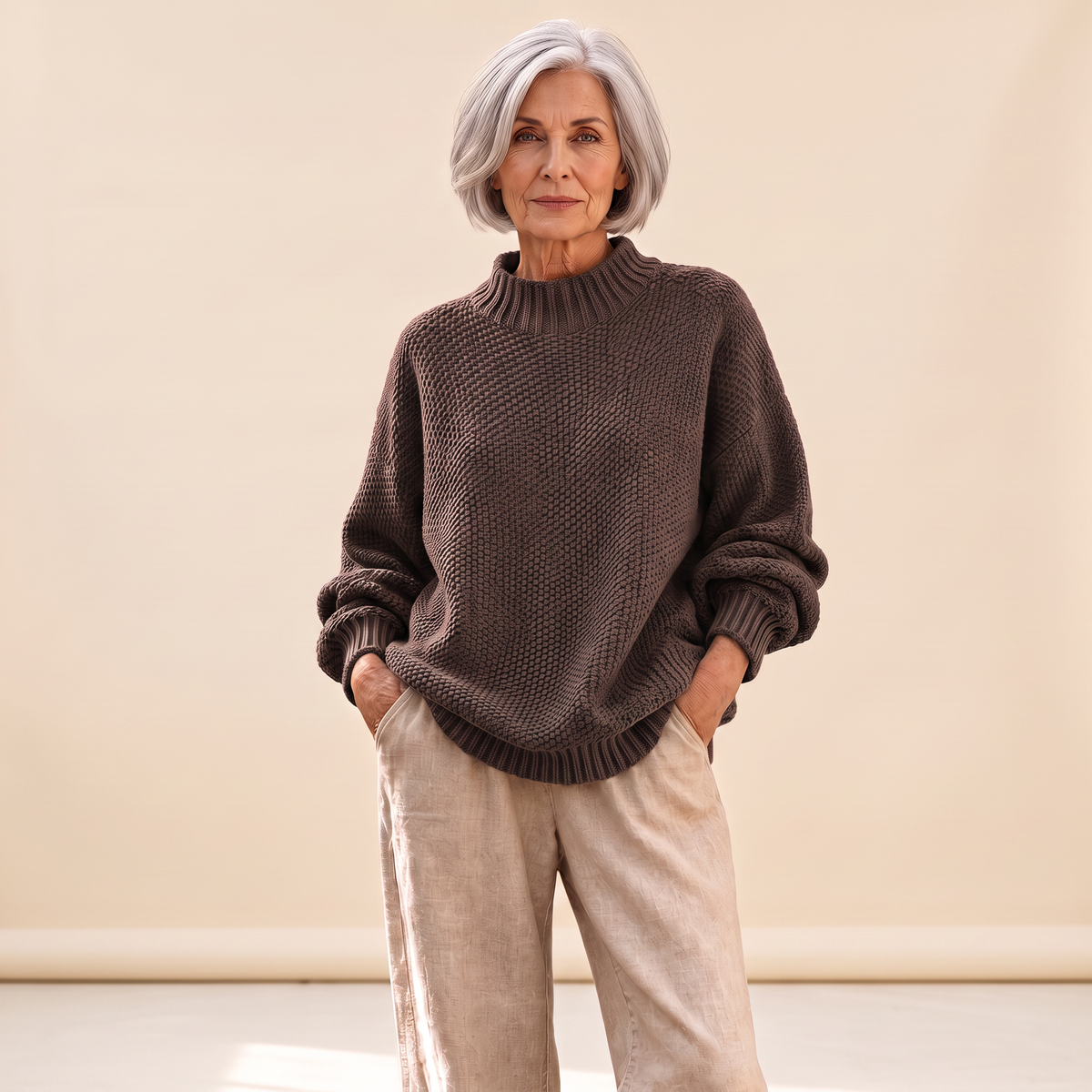 Barbara | Relaxed Textured Knit Sweater