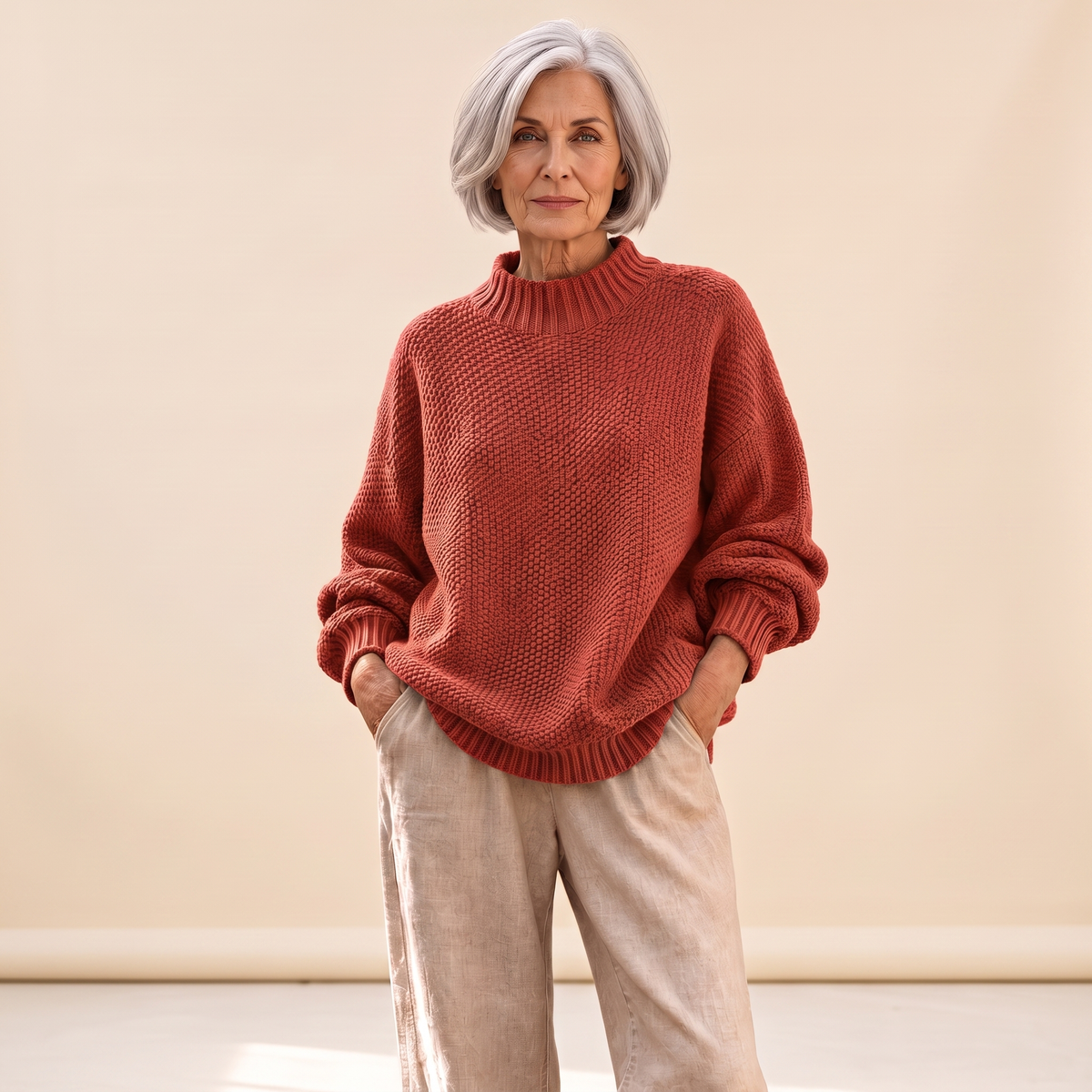 Barbara | Relaxed Textured Knit Sweater