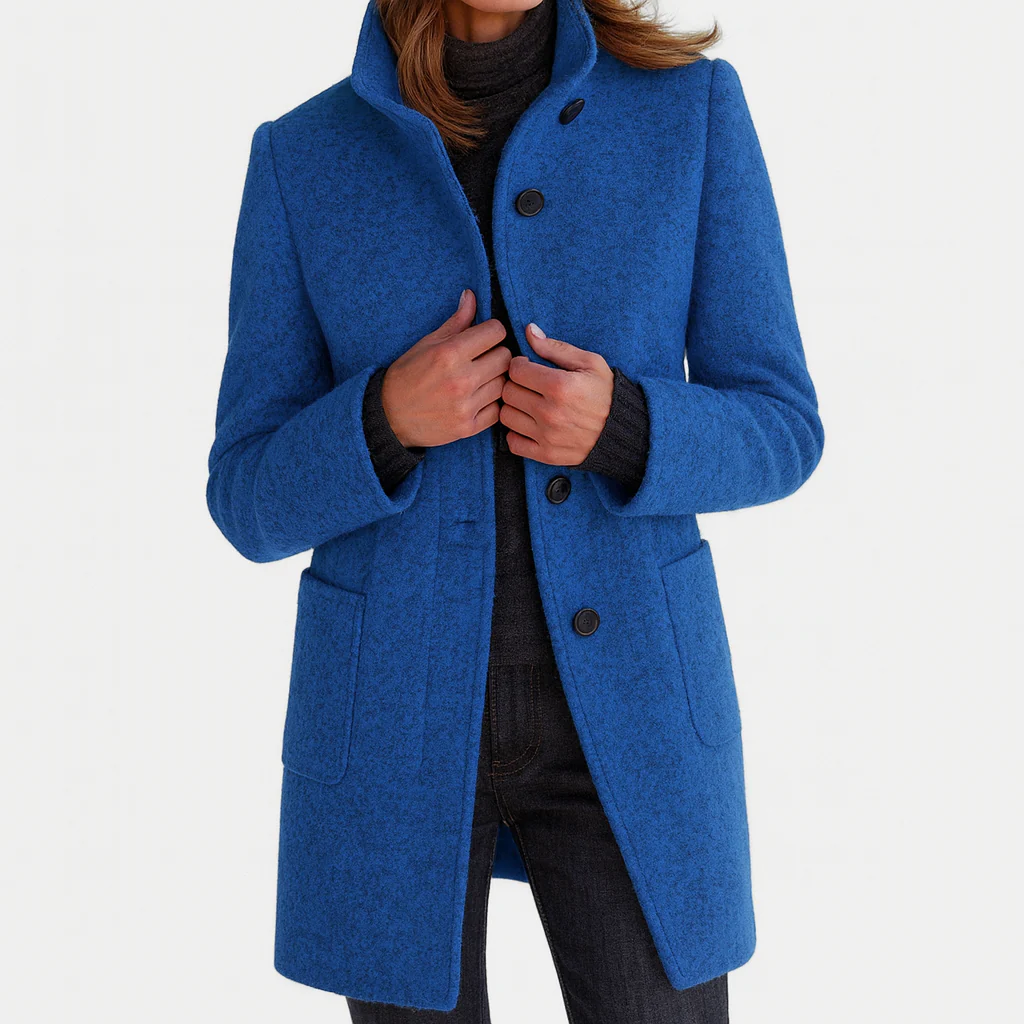 Margaux | Tailored Button-Front Midi Coat