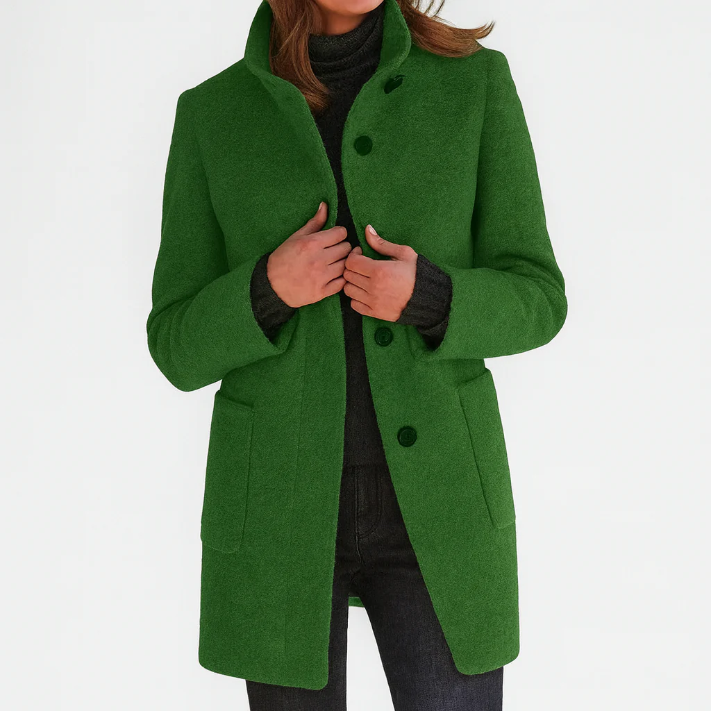 Margaux | Tailored Button-Front Midi Coat